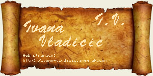 Ivana Vladičić vizit kartica